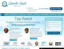 Tablet Screenshot of dentistinbrooklyn.com